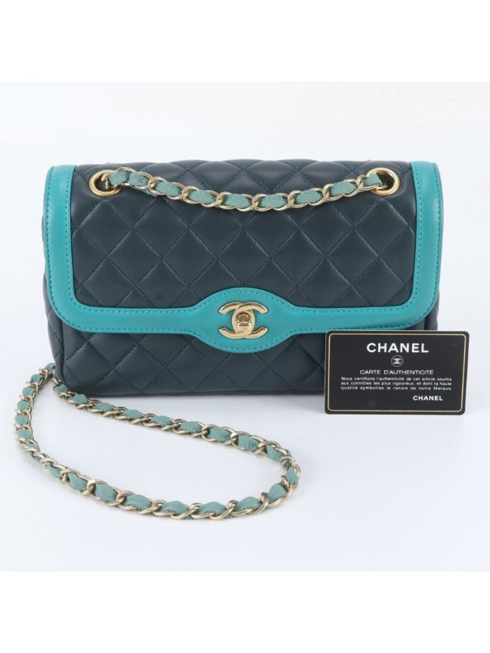 Chanel Card Quilted Leather 2-Way Shoulder Bag